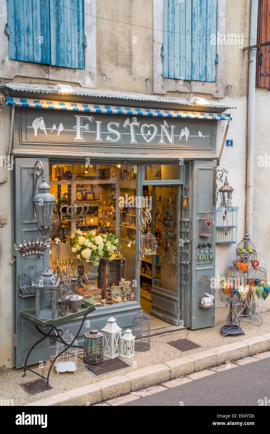 Quaint shop in St. Remy de Provence, Provence, France Stock Photo