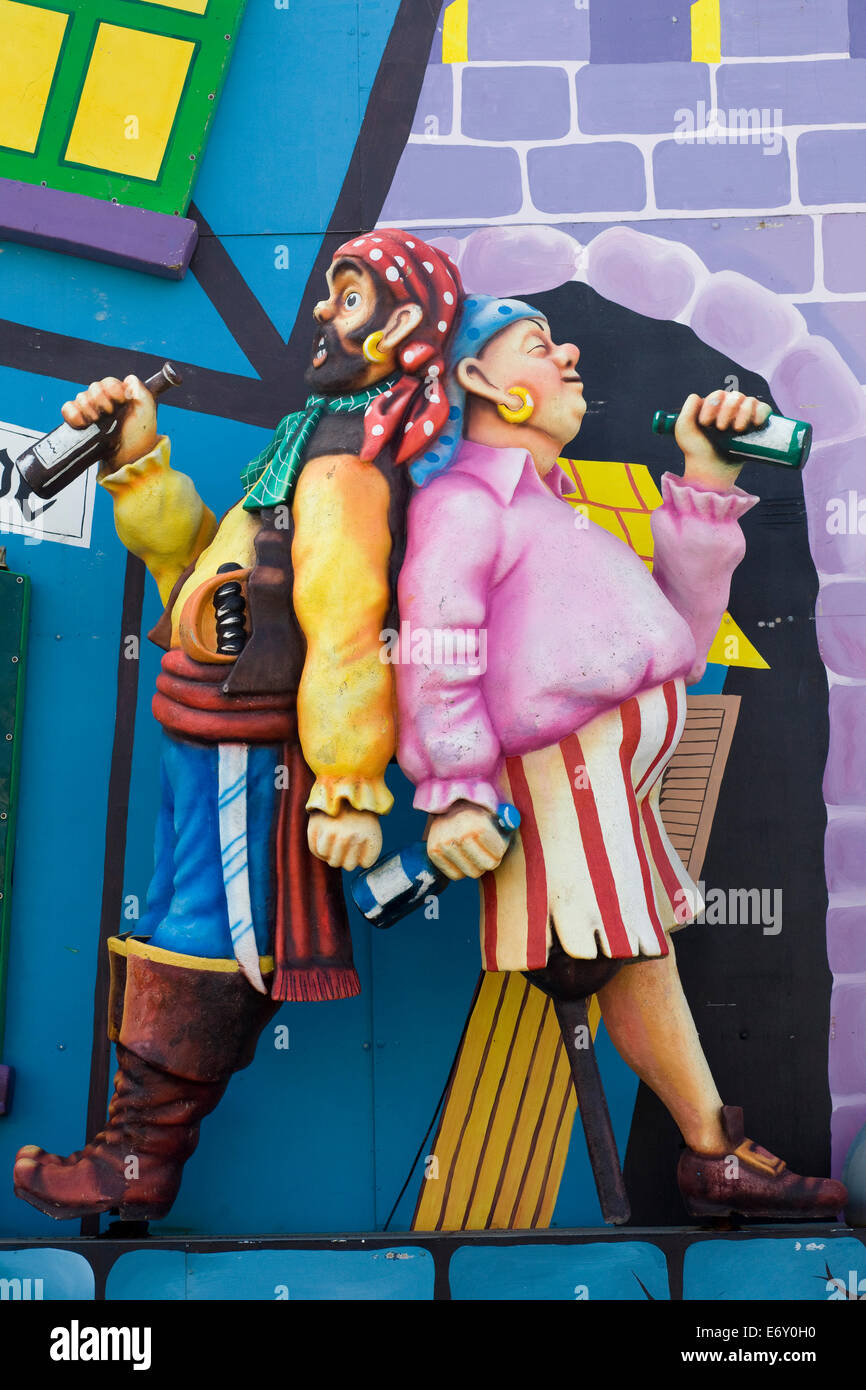 The Jolly Roger Pirate ship Blackpool Illuminations England Stock Photo Alamy