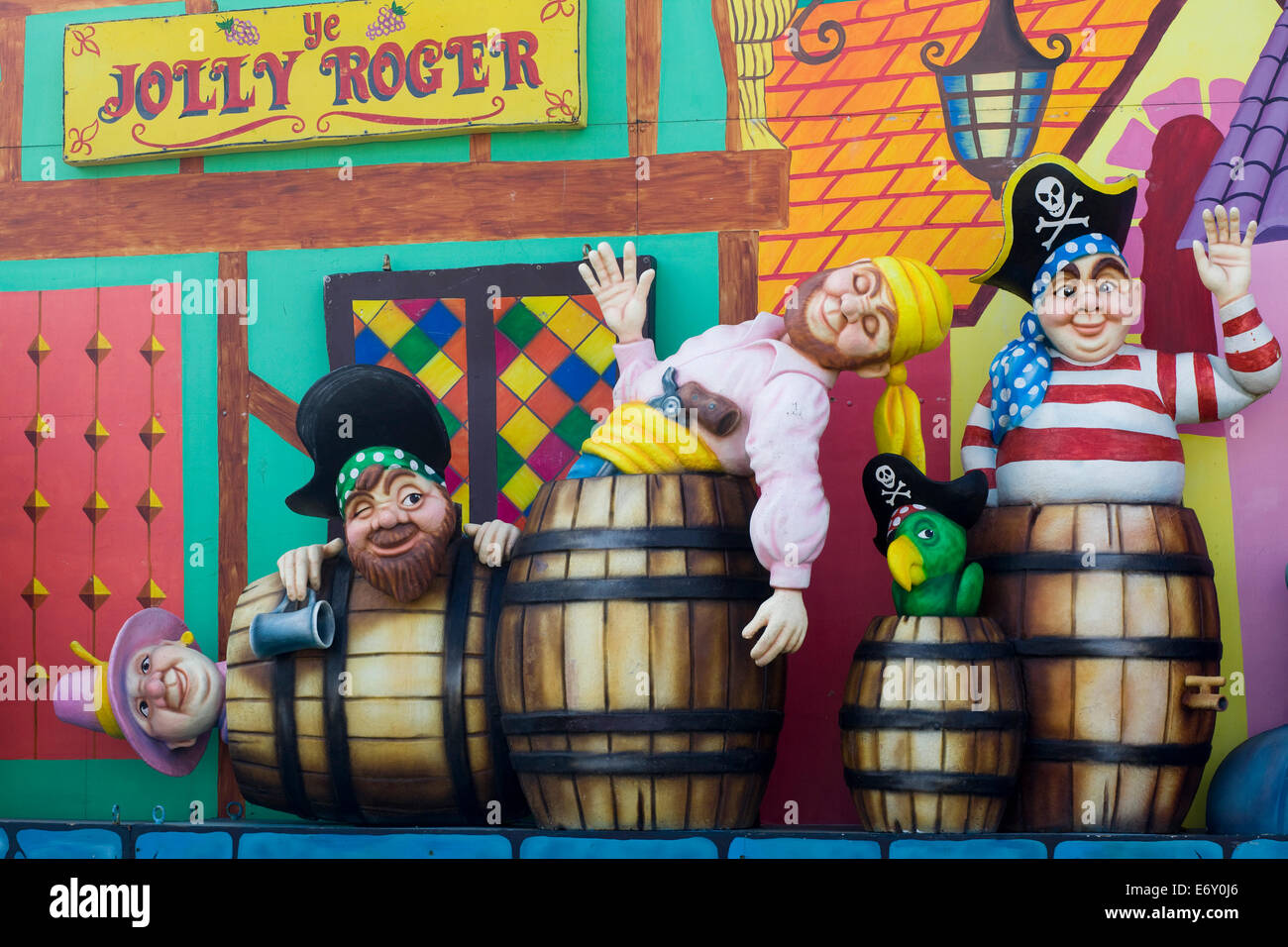 The Jolly Roger Pirate ship Blackpool Illuminations England Stock Photo Alamy