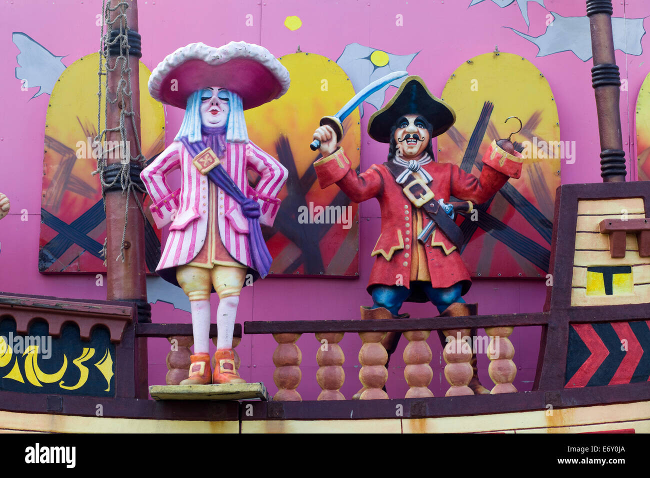 The Jolly Roger Pirate ship Blackpool Illuminations England Stock Photo Alamy