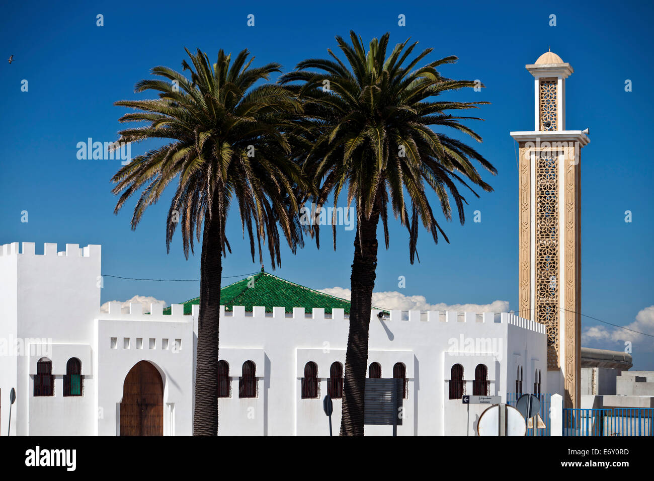Mosque in the port, Tangiers, Morocco Stock Photo Alamy