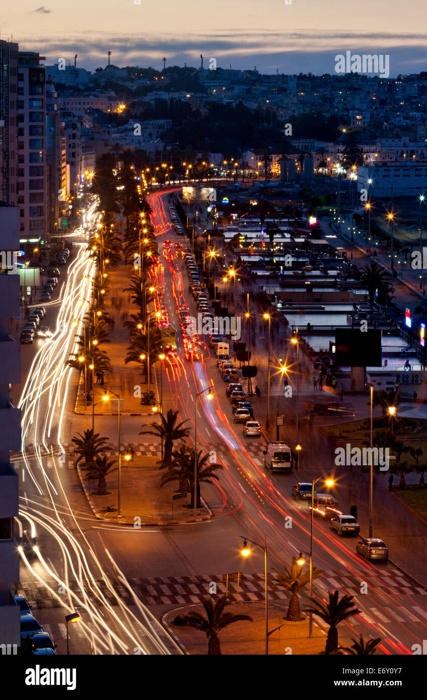 Avenue mohamed vi at early evening hi-res stock photography and images