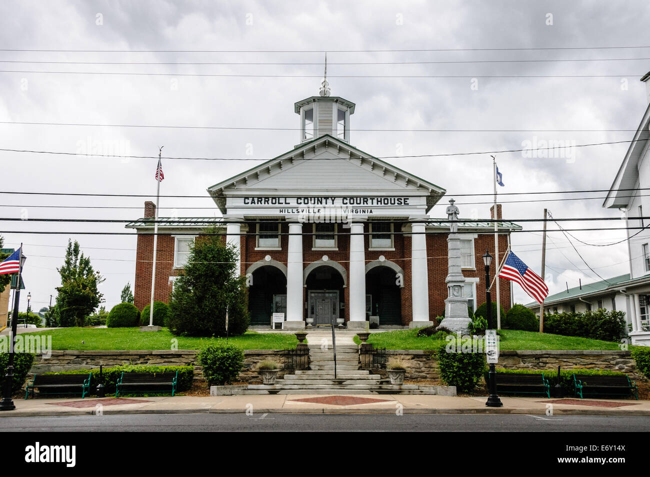 Carroll County Courthouse, 605 Pine Street, Hillsville, Virginia Stock