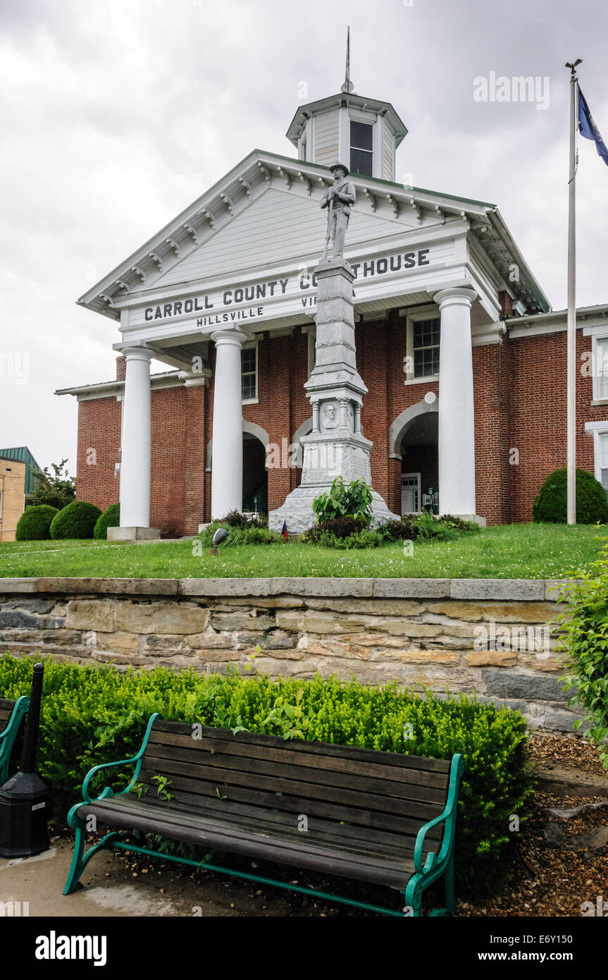 Carroll County Courthouse, 605 Pine Street, Hillsville, Virginia Stock