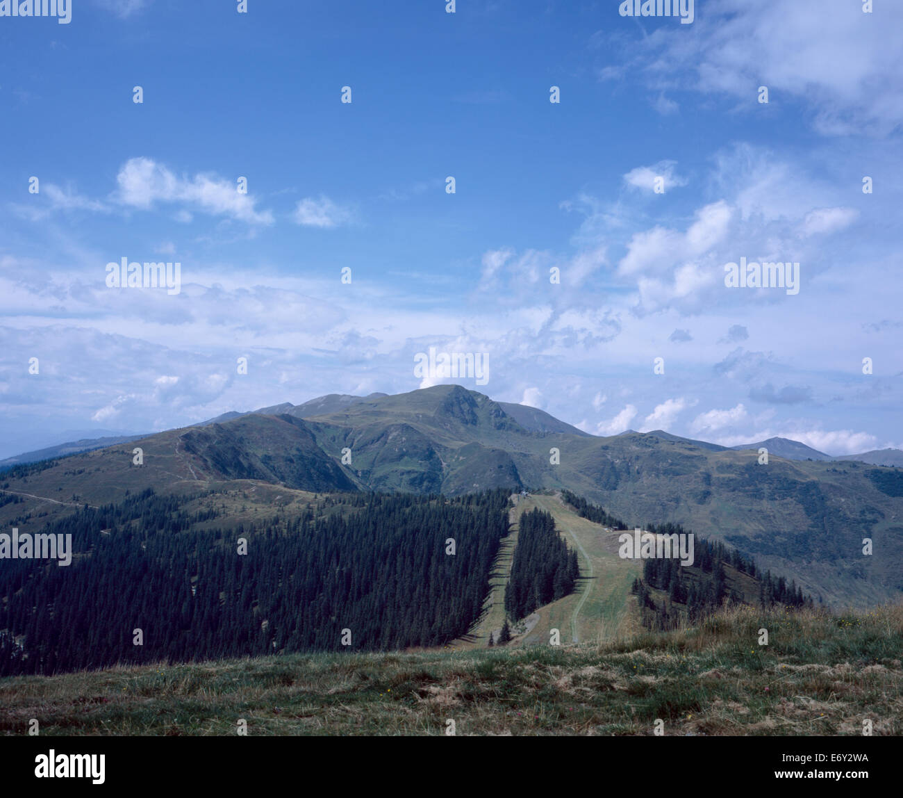 The Maurerkogel from  near The Schmittenhohe above Zell am See Pinzgau Salzbergerland Austria Stock Photo