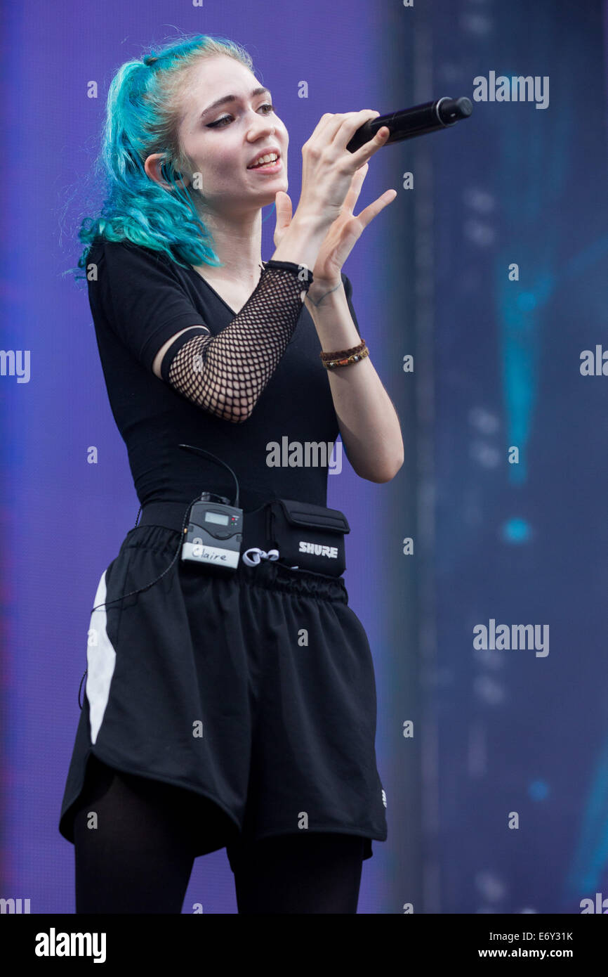 Philadelphia, Pennsylvania, USA. 31st Aug, 2014. Musician GRIMES