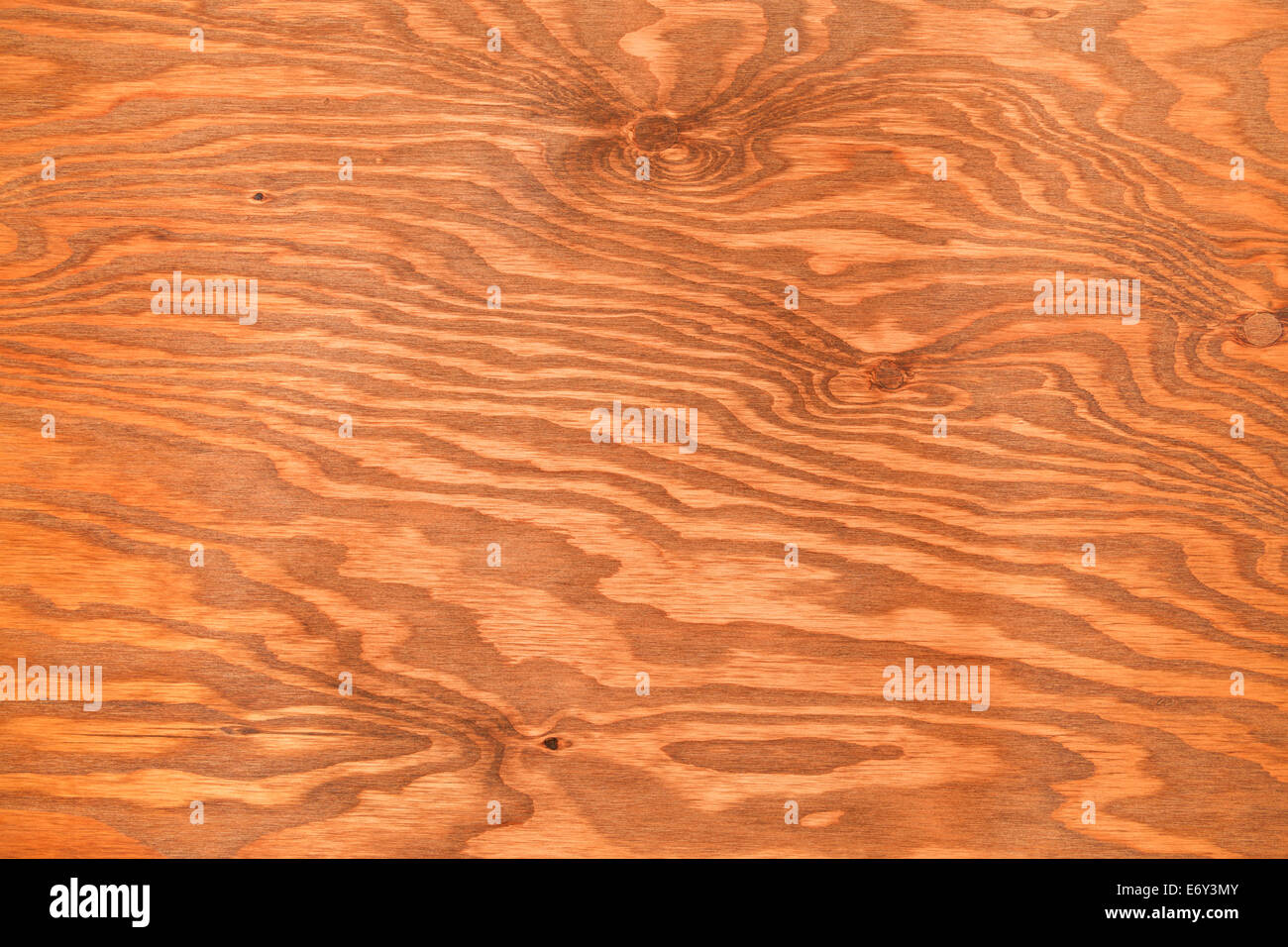 Brown Stained Pine Ply Wood Textured Background. Stock Photo
