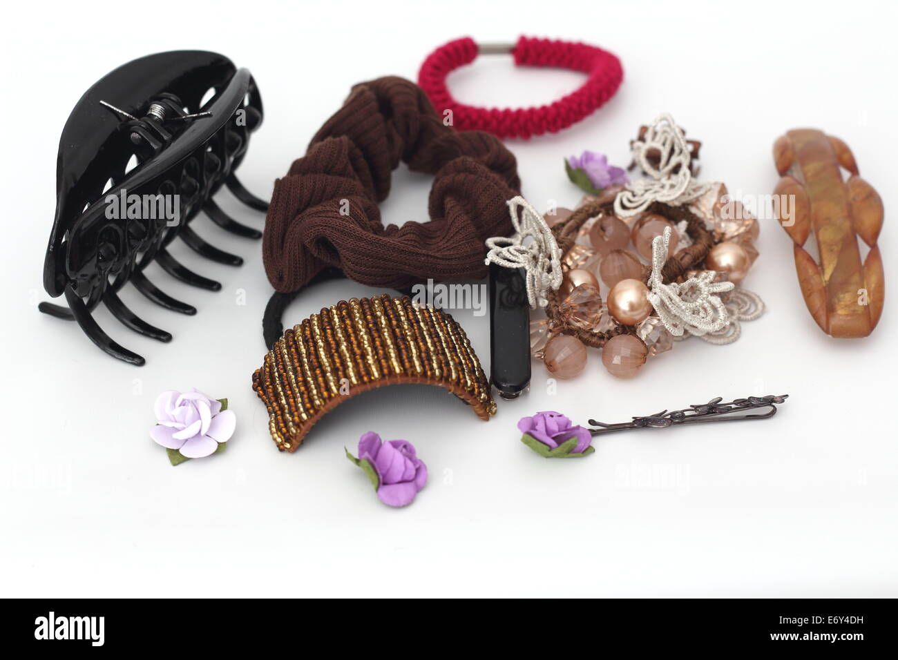 Collection of hair accessories Stock Photo Alamy