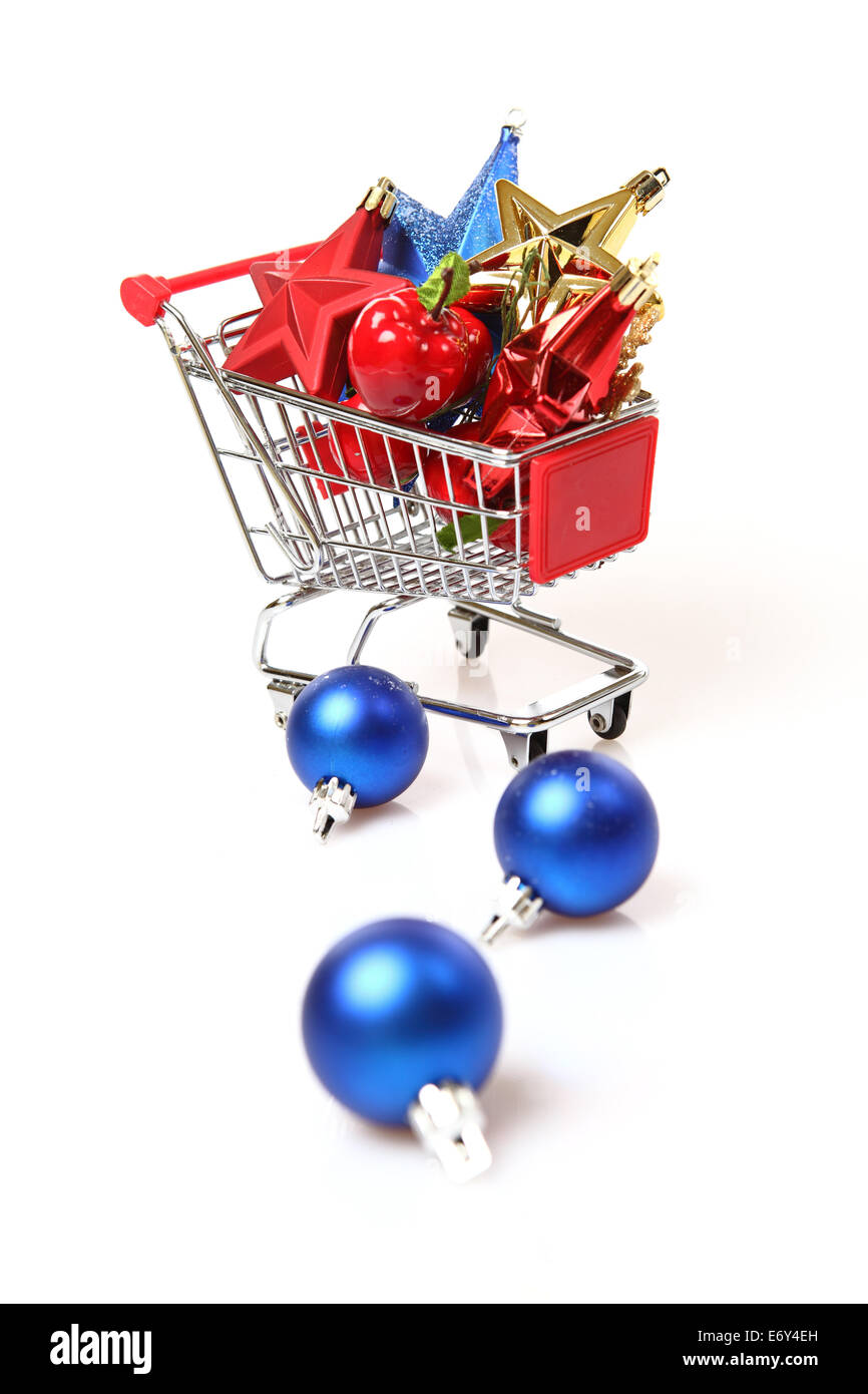 Shopping Cart Christmas Ornament 