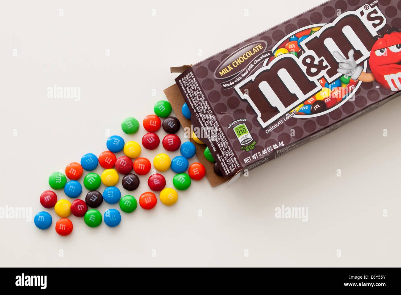 Plain" M&M's chocolate candy. Produced by Mars, Inc Stock Photo - Alamy