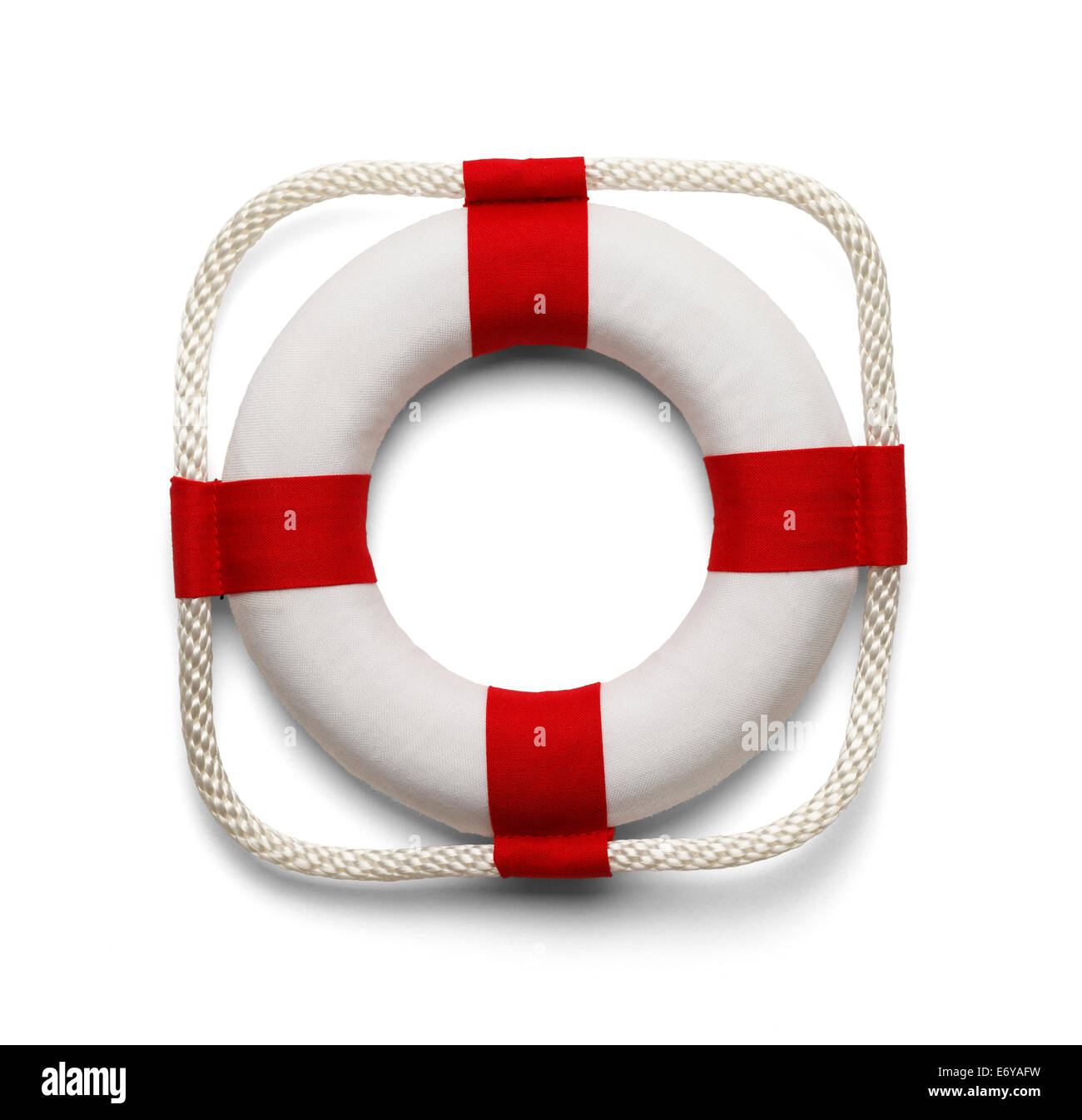 Life Preserver Isolated on White Background Stock Photo Alamy