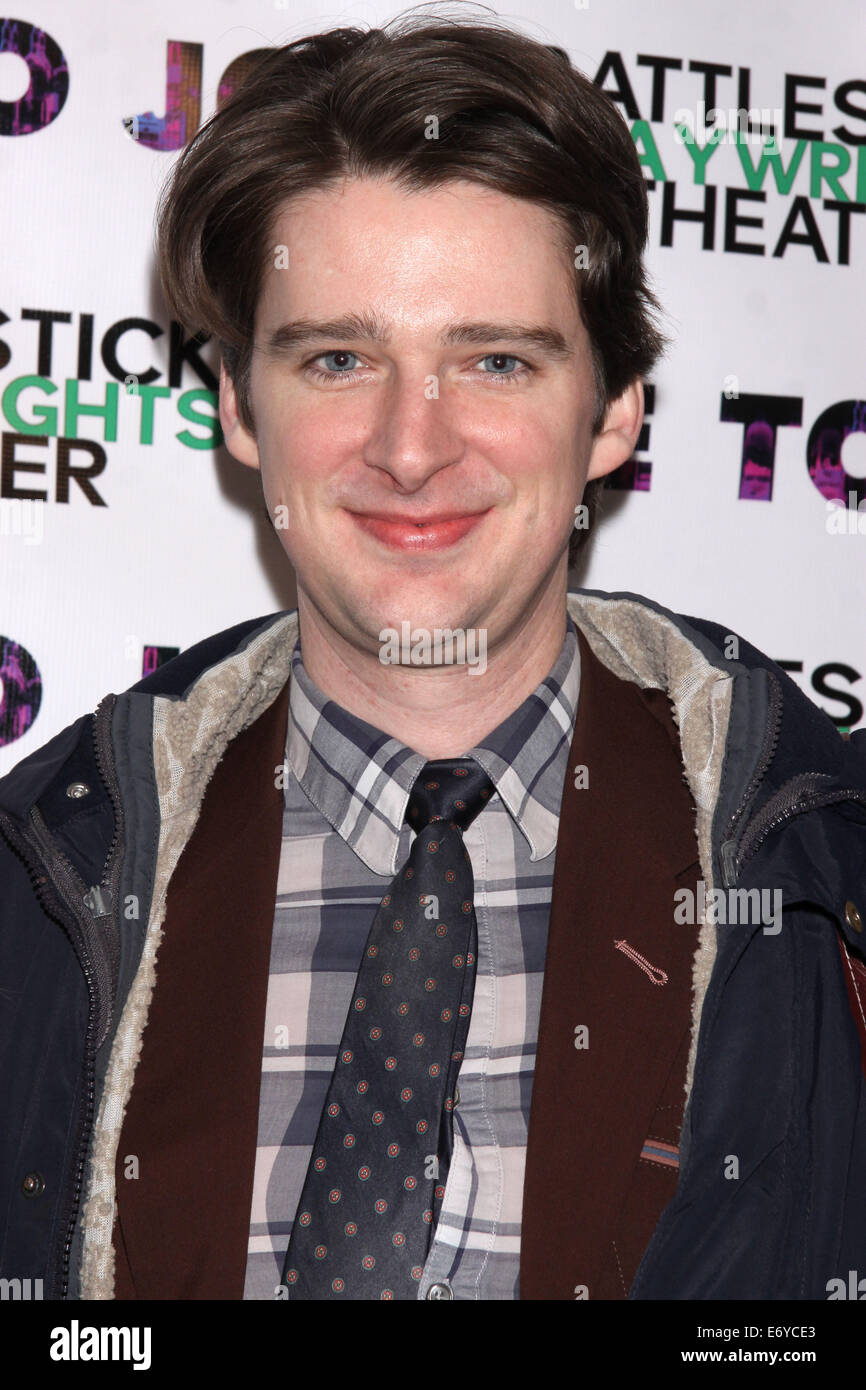 Opening Night of the play 'Ode To Joy' at the Cherry Lane Theatre - Arrivals.  Featuring: Will Rogers Where: New York, New York, United States When: 27 Feb 2014 Stock Photo
