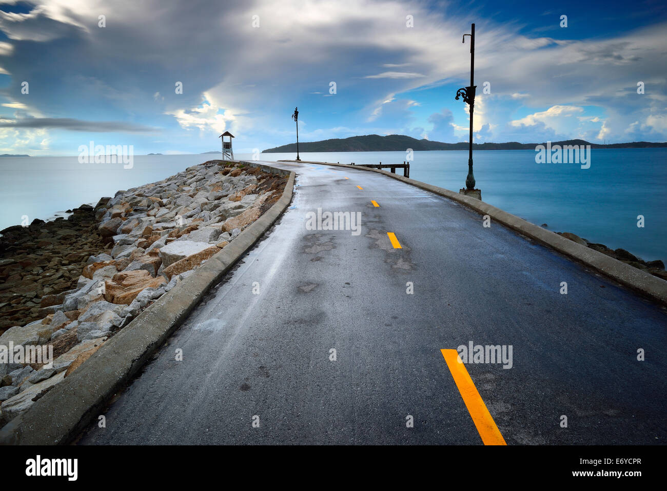 Old pathway into sea Stock Photo - Alamy