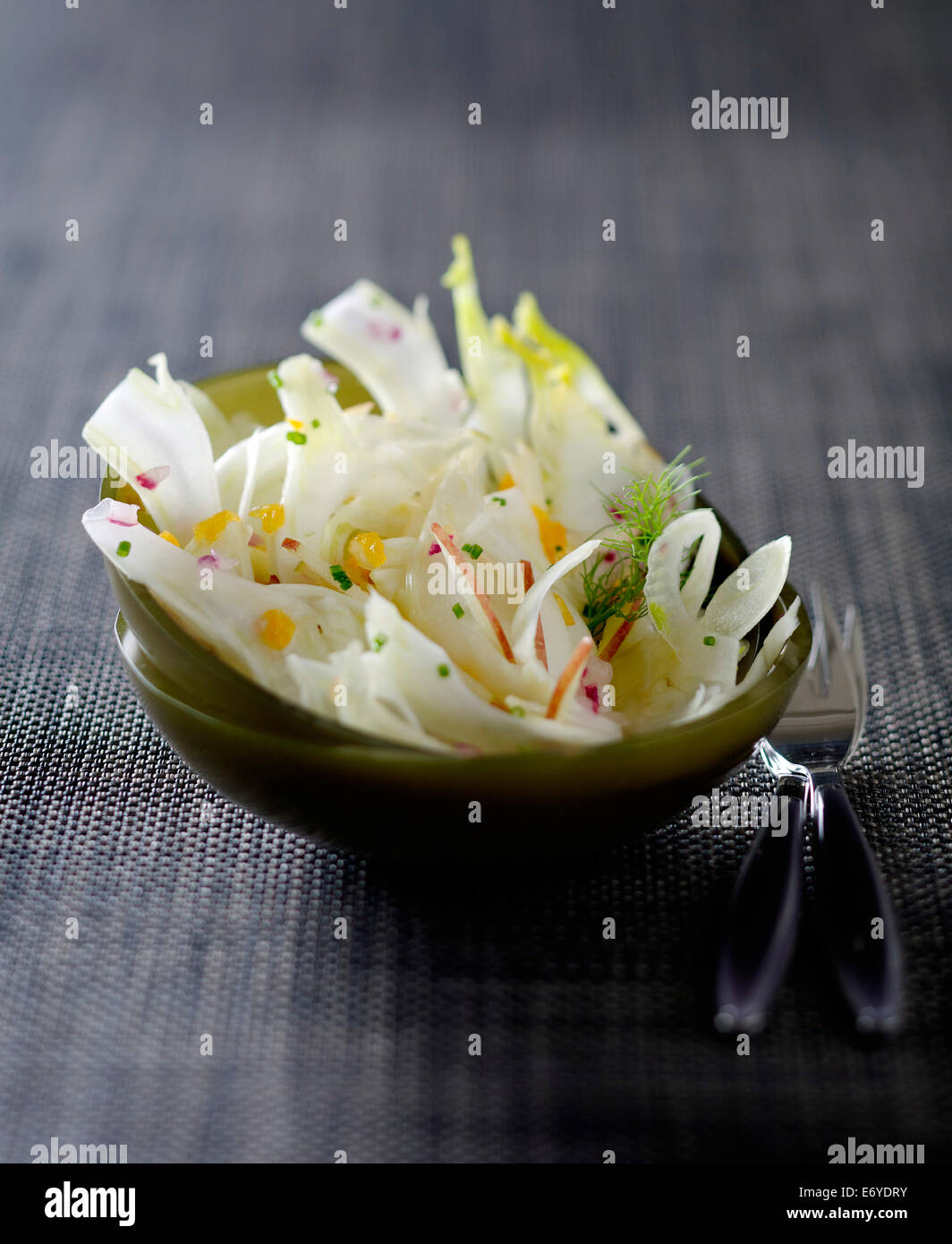 Fennel salad with orange and olive oil Stock Photo Alamy