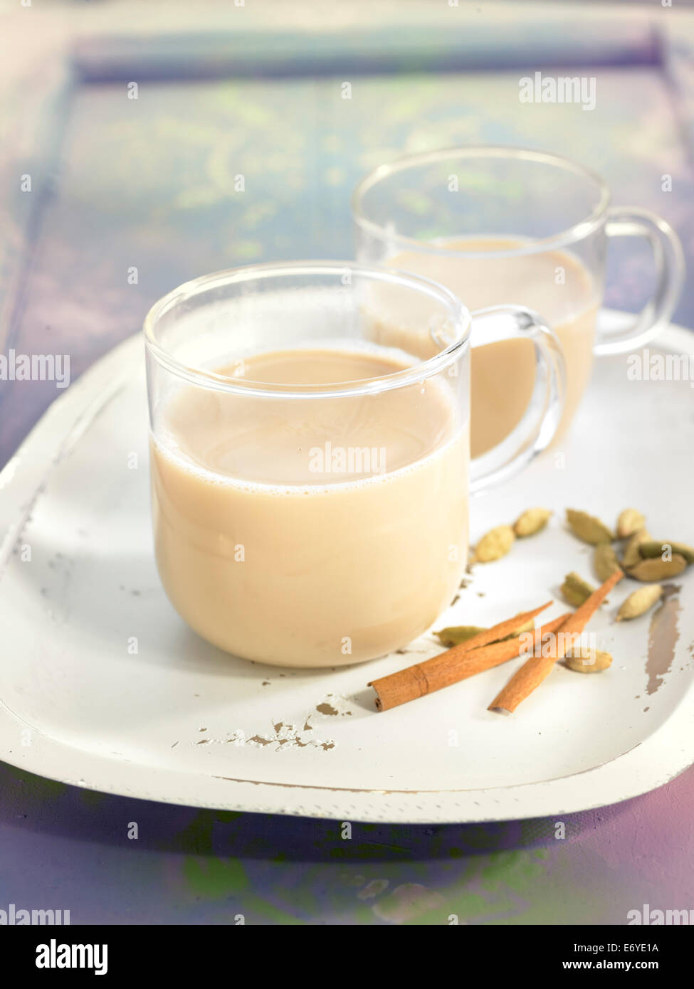 Spicy milk tea Stock Photo