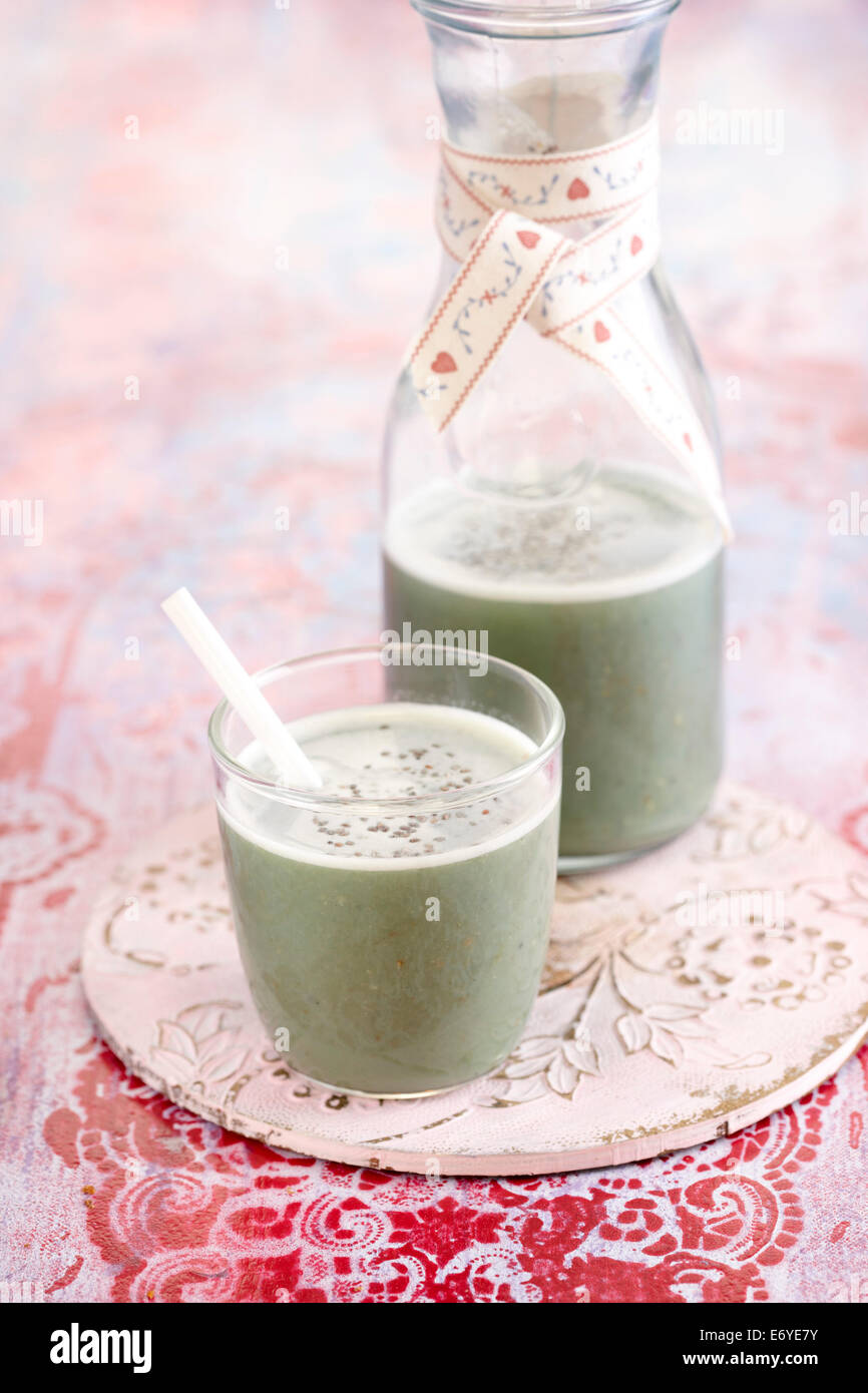 Anti-fatigue milkshake Stock Photo