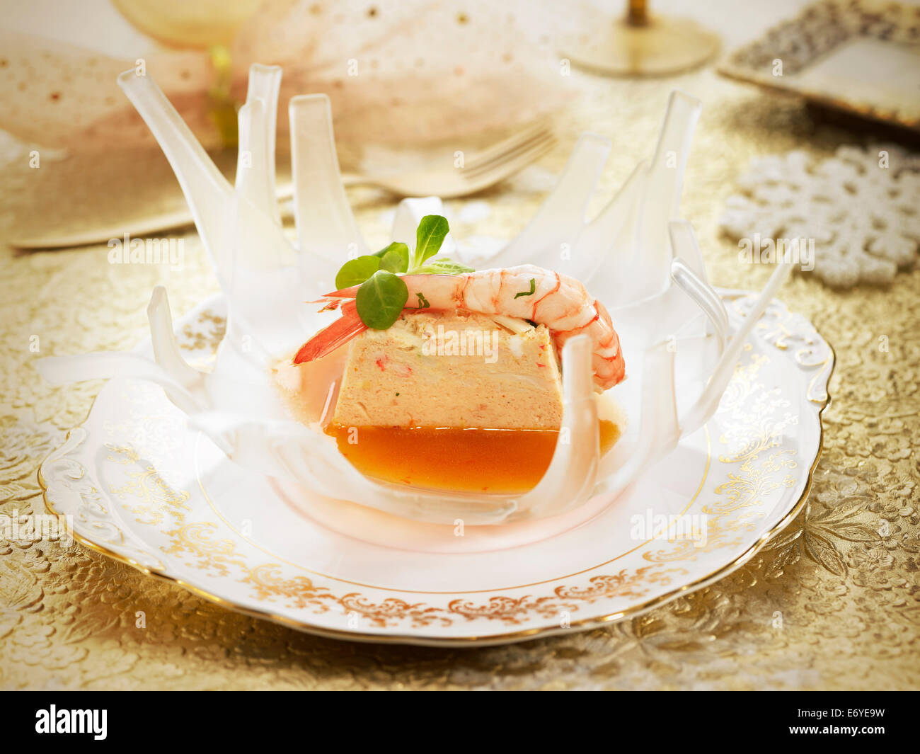 Seafood  terrine Stock Photo