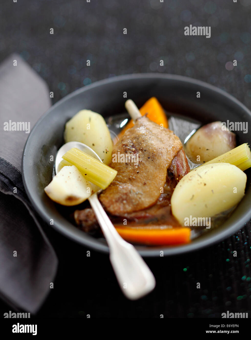 Duck confit stew Stock Photo Alamy