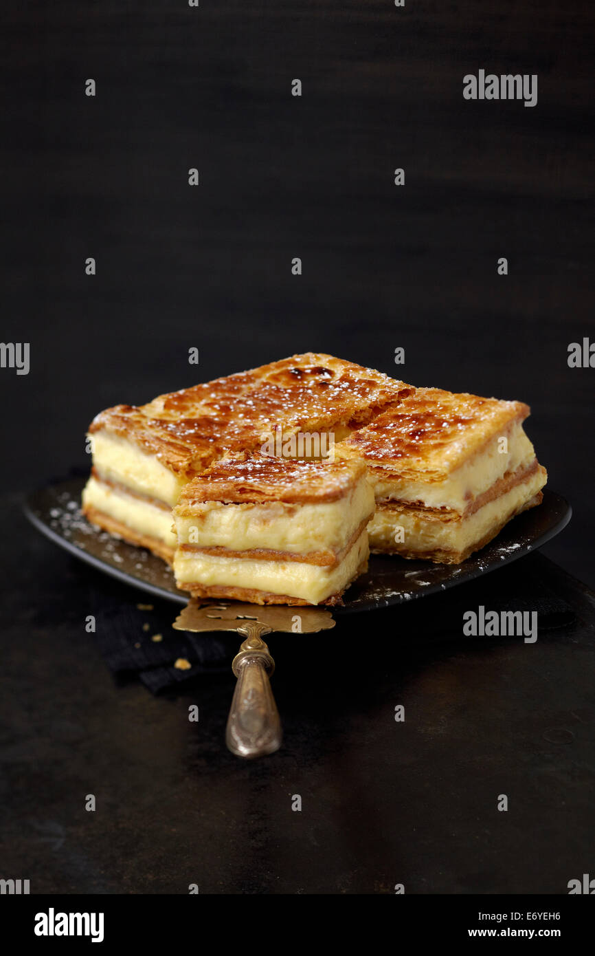 Mille-feuille Stock Photo