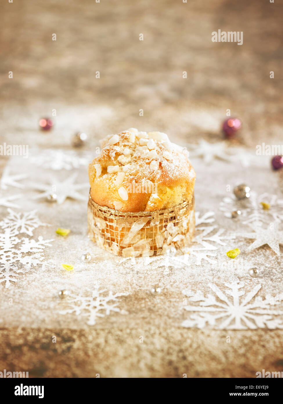 Christmas muffin Stock Photo