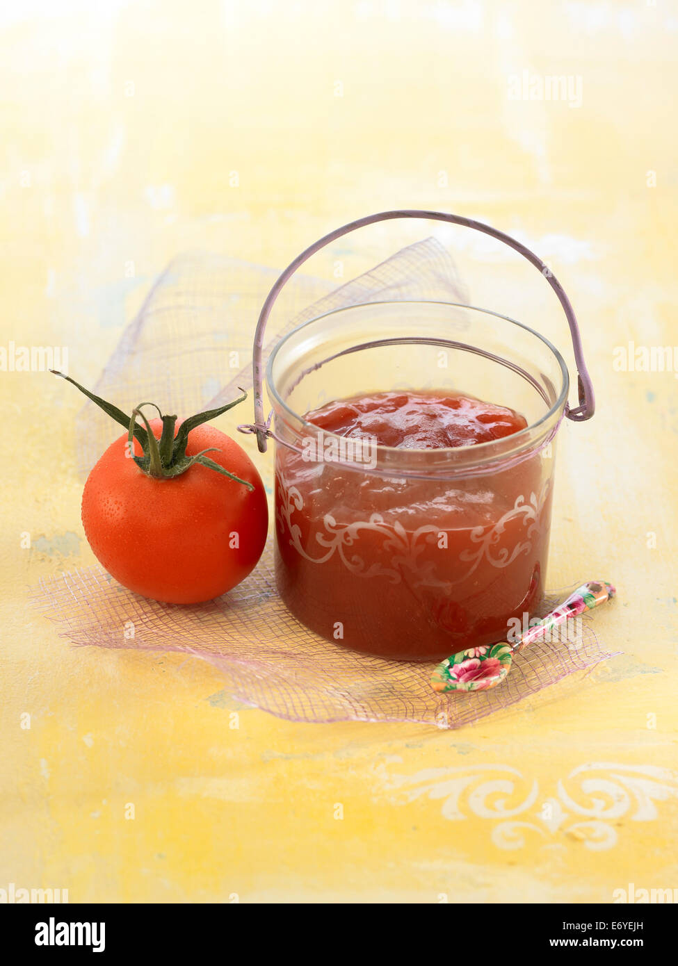 Tomato salsa Stock Photo