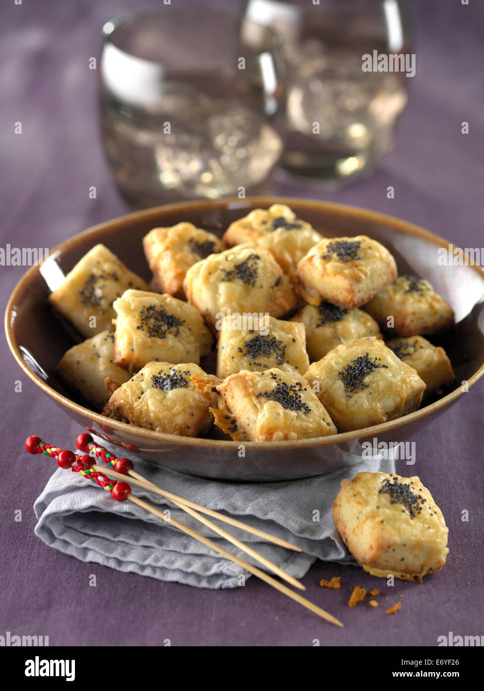 Cheesy bites Stock Photo