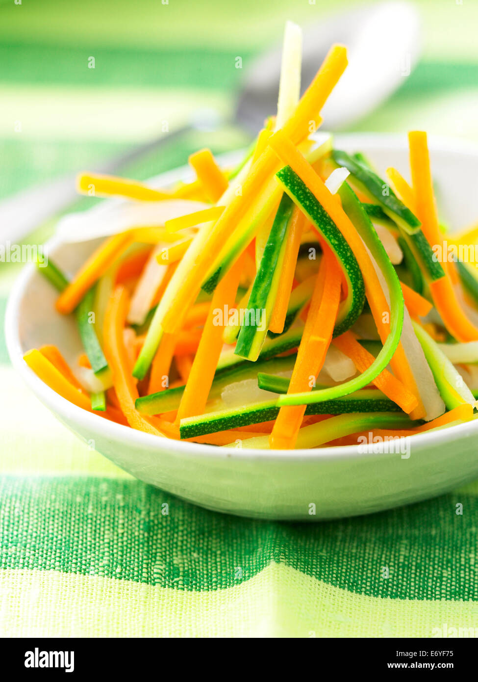 Thin strips of vegetables Stock Photo Alamy