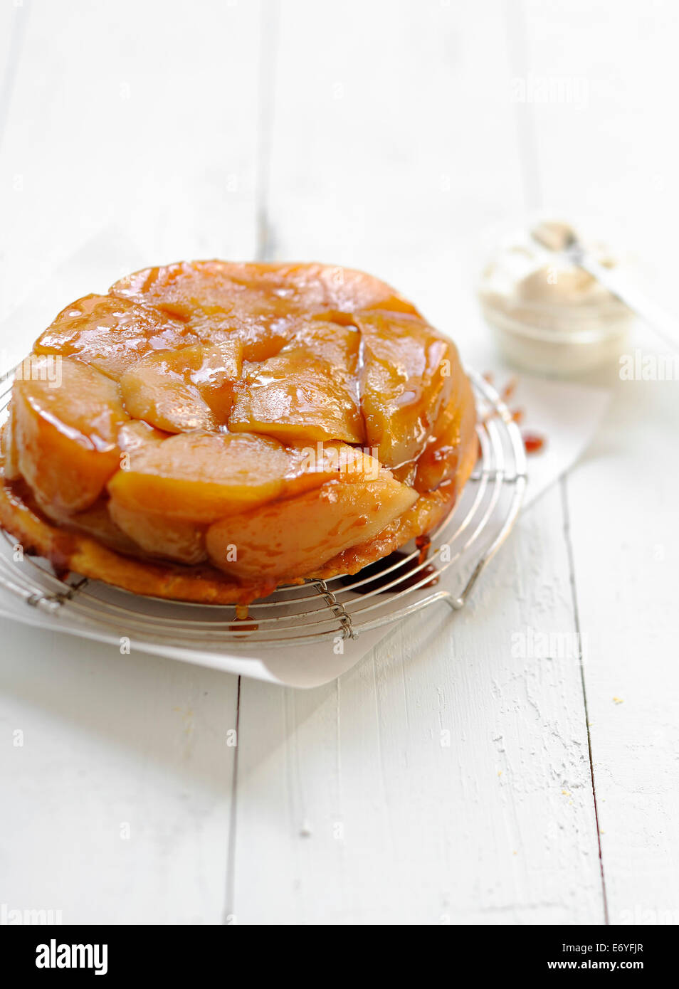 Apple tatin tart Stock Photo