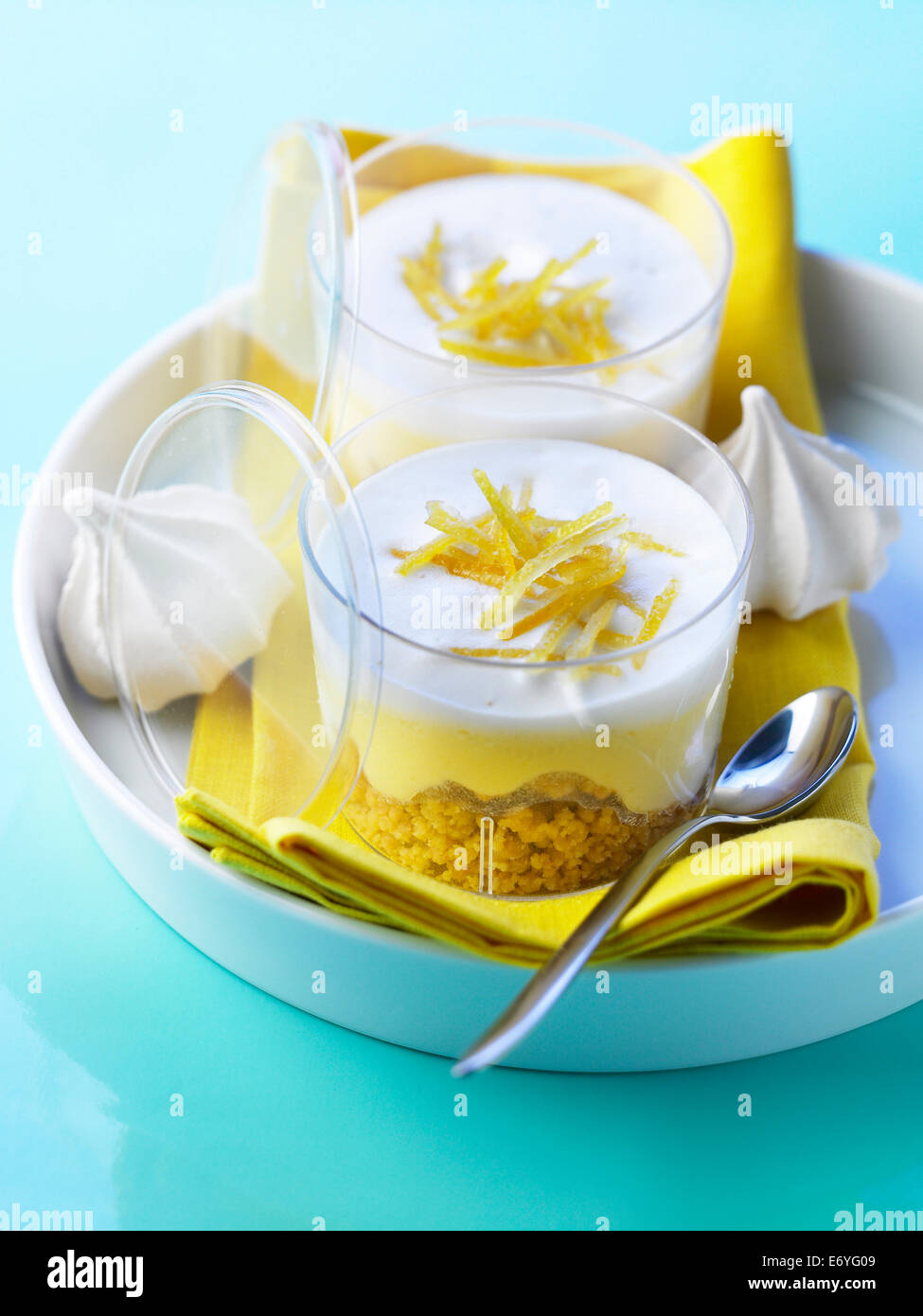 Lemon desserts Stock Photo