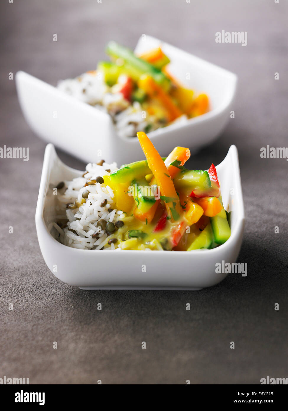 Indian vegetarian rice dish hi-res stock photography and images - Alamy