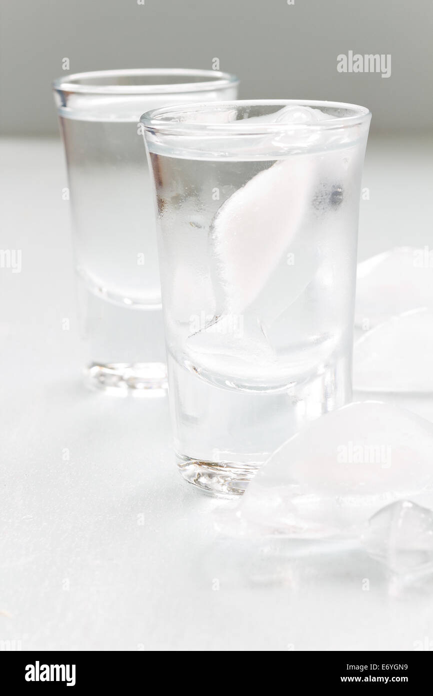 Cold vodka glass Stock Photo Alamy