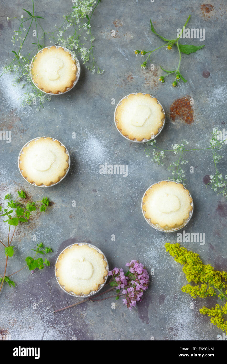 Little Apple Pies with sugar Stock Photo