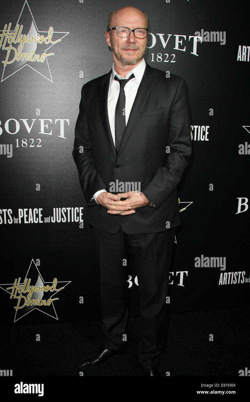 7th Annual Hollywood Domino & Bovet 1822 Gala held at Sunset Tower Hotel - Arrivals  Featuring: Paul Haggis Where: Los Angeles, California, United States When: 27 Feb 2014 Stock Photo