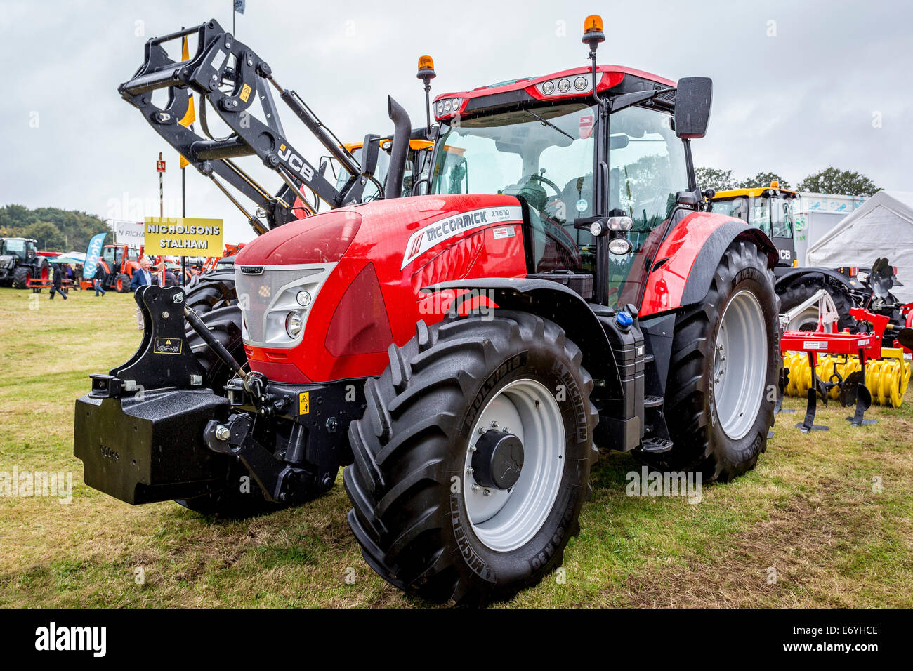 The Ben Burgess farm machinery display stand at the 2014 Aylsham