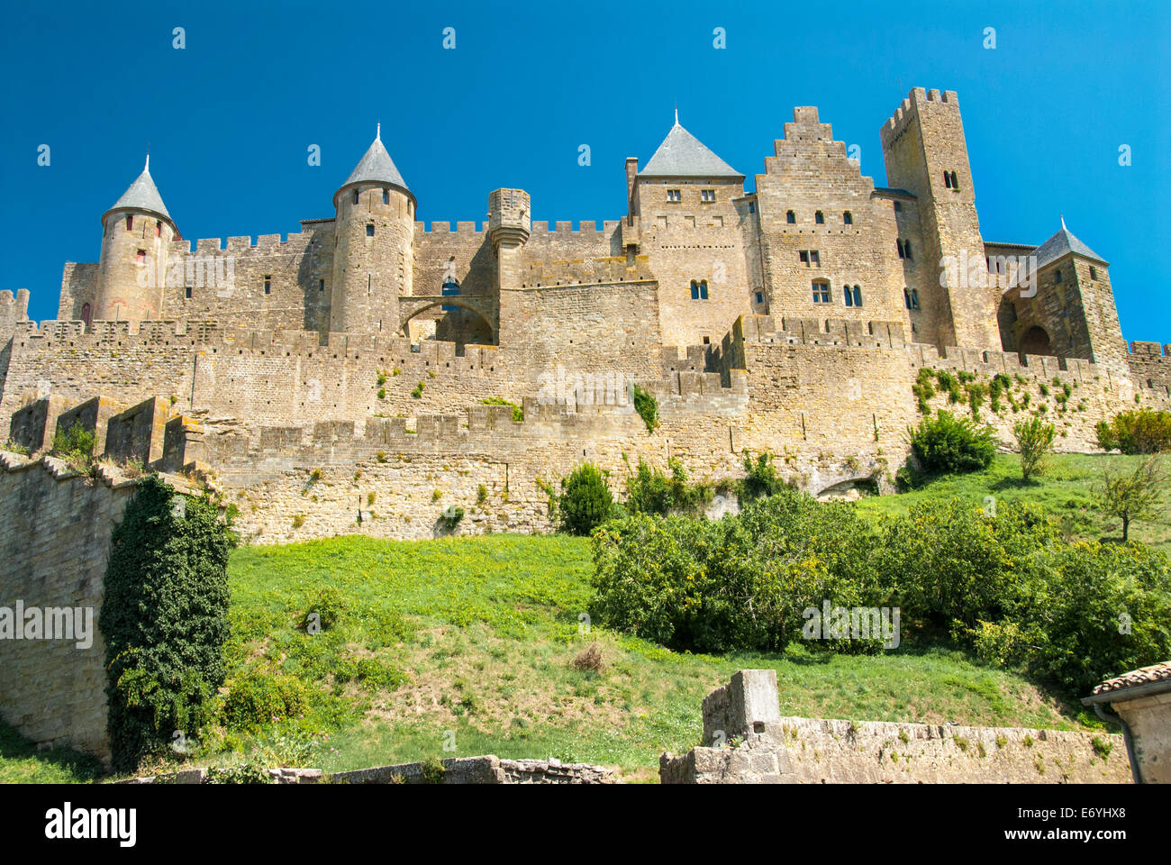 Carcassonne walled city Stock Photo - Alamy
