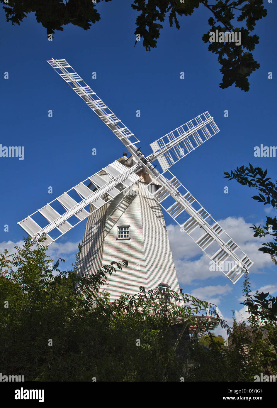 Shipley Post Mill, West Sussex, England Stock Photo Alamy