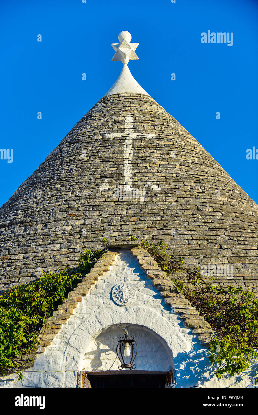 Apulia Symbol Italy Puglia Alberobello symbols drawn on the bottom of the trullo cone ...
