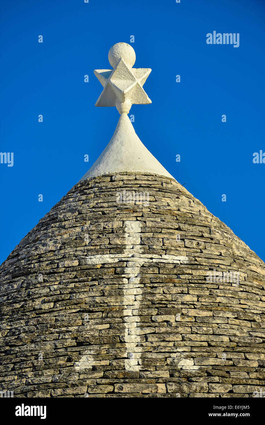 Apulia Symbol Italy Puglia Alberobello symbols drawn on the bottom of the trullo cone ...