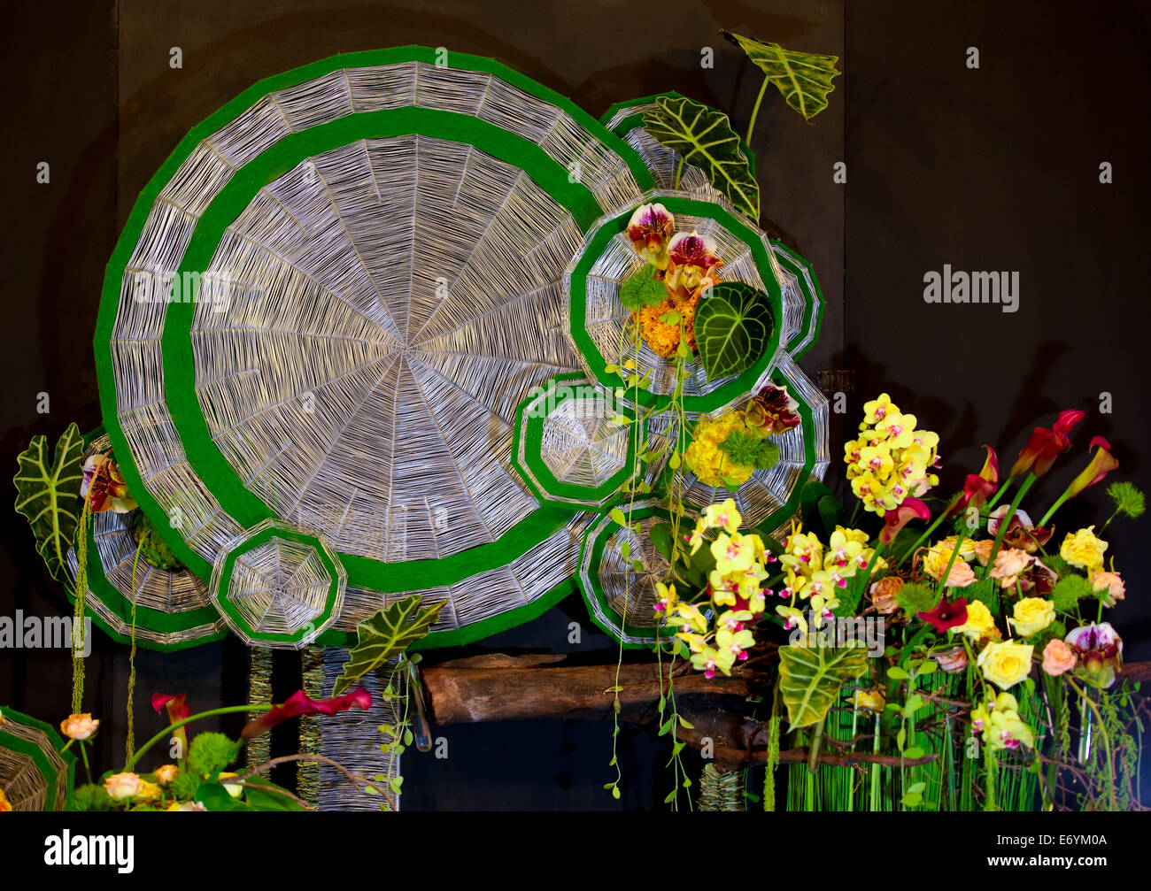 Beautiful flora abstract arrangements at FLORIA event held in Putrajaya ...