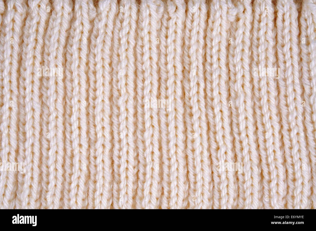 Wool Ribbing Knitted two by two ribbing wool background in cream Stock Photo - Alamy