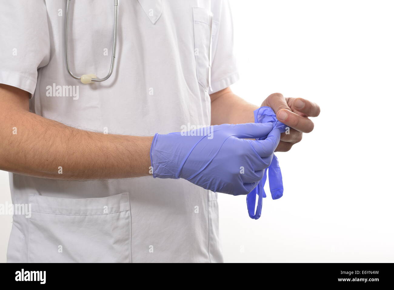 Nurse wearing latex gloves hires stock photography and images Alamy