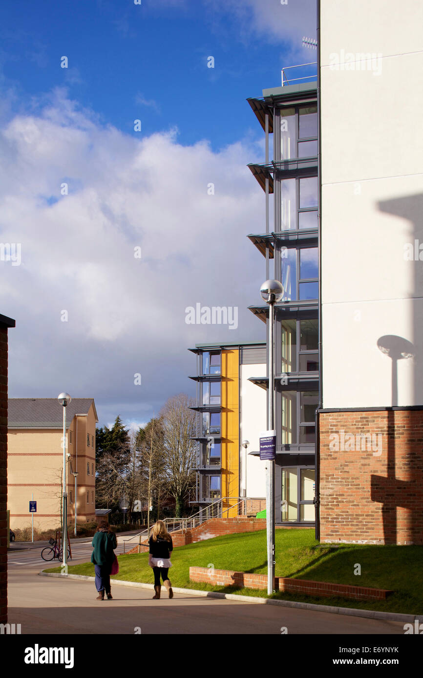 Birks Hall University of Exeter Exeter. Willmore Iles Architects have completed a large development of student accommodation at Stock Photo