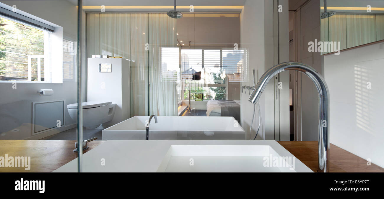 Luxury bathroom in Amir Navon House, Israel Stock Photo Alamy