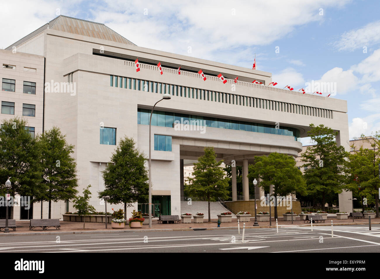 The Canadian Embassy building - Washington, DC USA Stock Photo