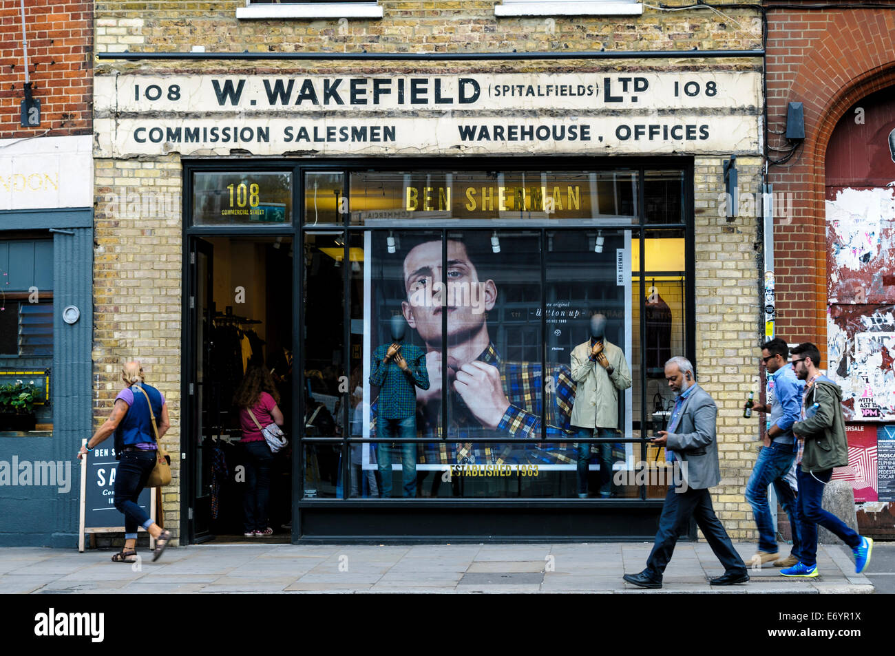 Ben SHERMAN shop in Spitafields, London, UK Stock Photo - Alamy