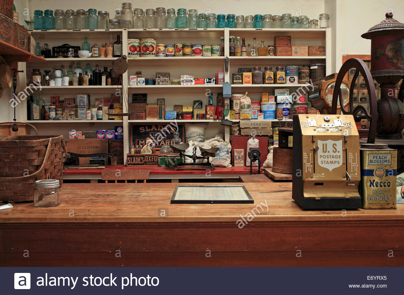 Old Fashioned General Store Display At The Annual Windsor