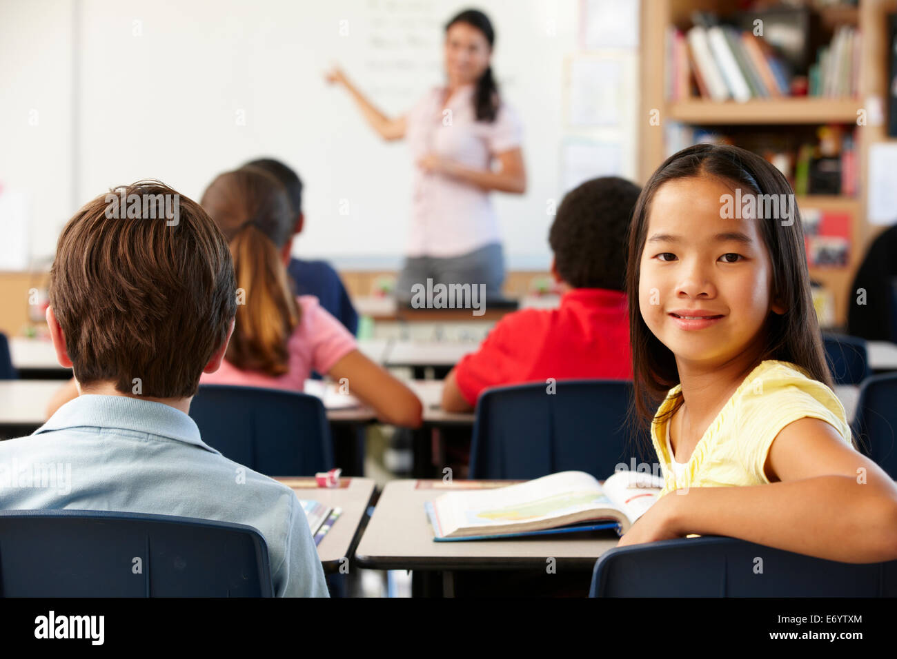 Teacher and schoolchildren in class Stock Photo Alamy