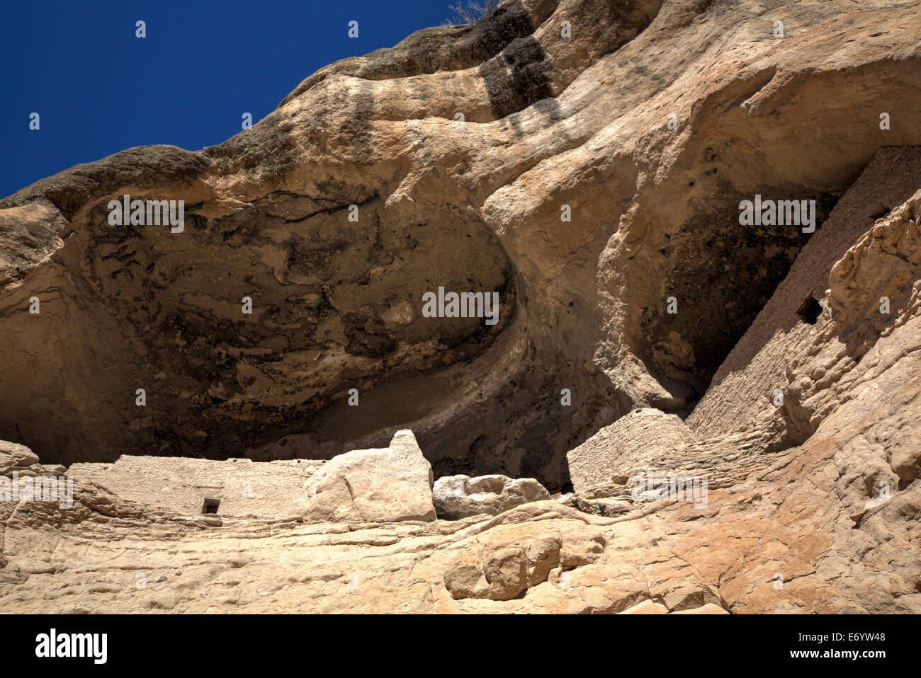USA, New Mexico, Gila Cliff Dwellings National Monument, constructed over 700 years ago Stock Photo