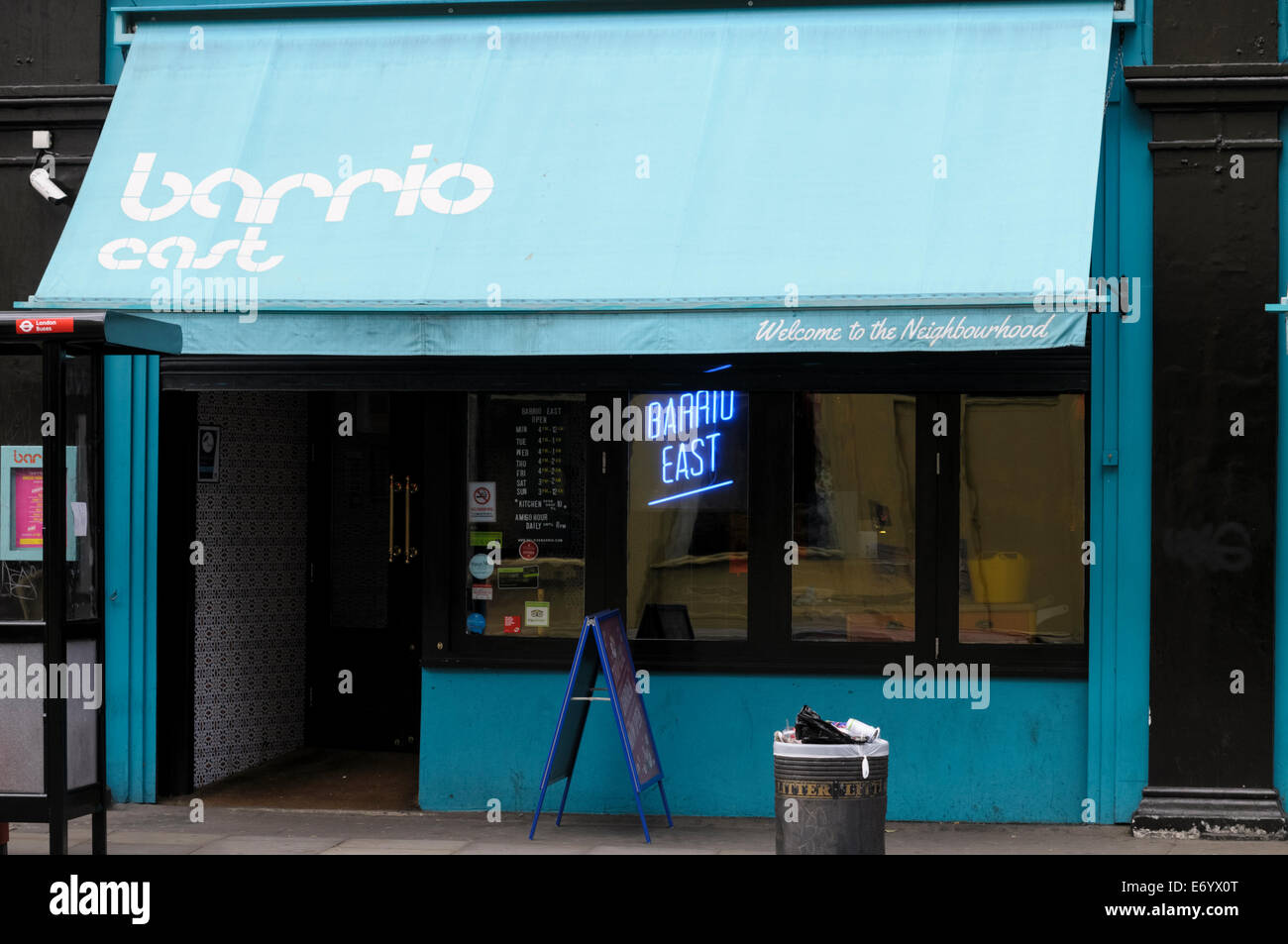 Barrio East Bar in Shoreditch, London Stock Photo