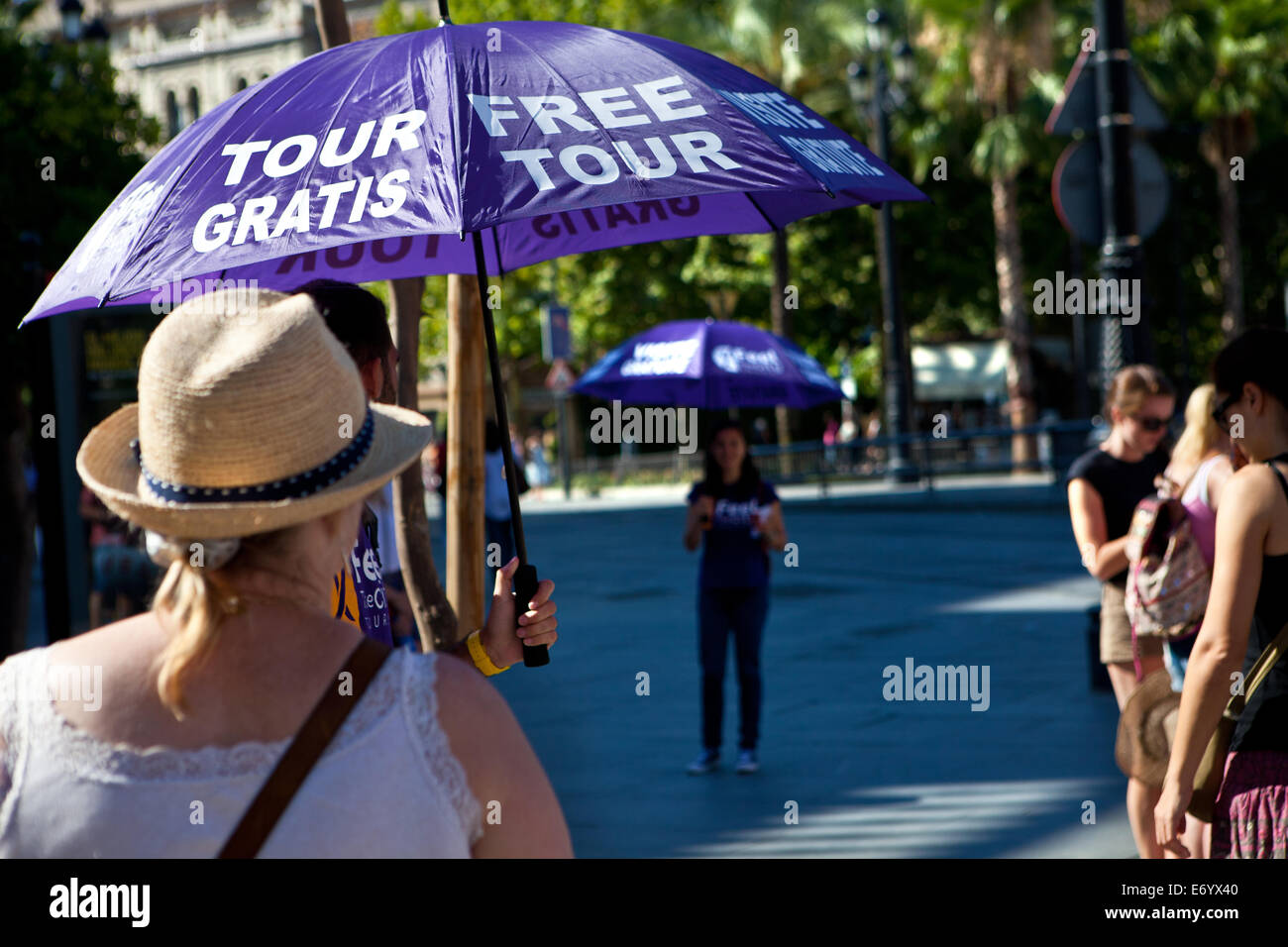 Tour guide umbrella hires stock photography and images Alamy